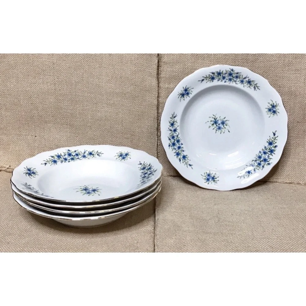Vintage Favolina China Candia Floral Soup Cereal Bowls Cottage Fairy Core Poland